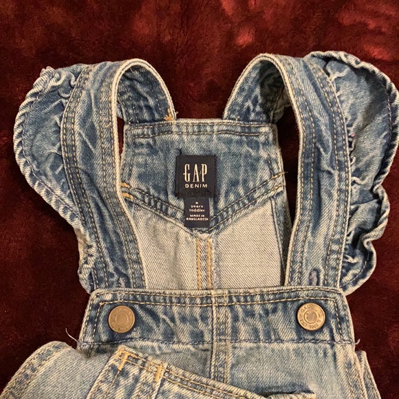 GAP jean overalls 2T - Picture 2 of 3